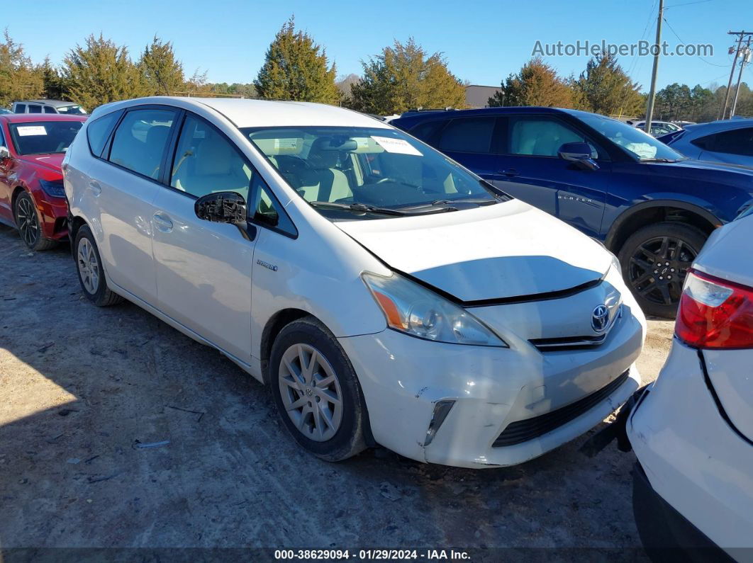 2012 Toyota Prius V Three White vin: JTDZN3EU5C3112673