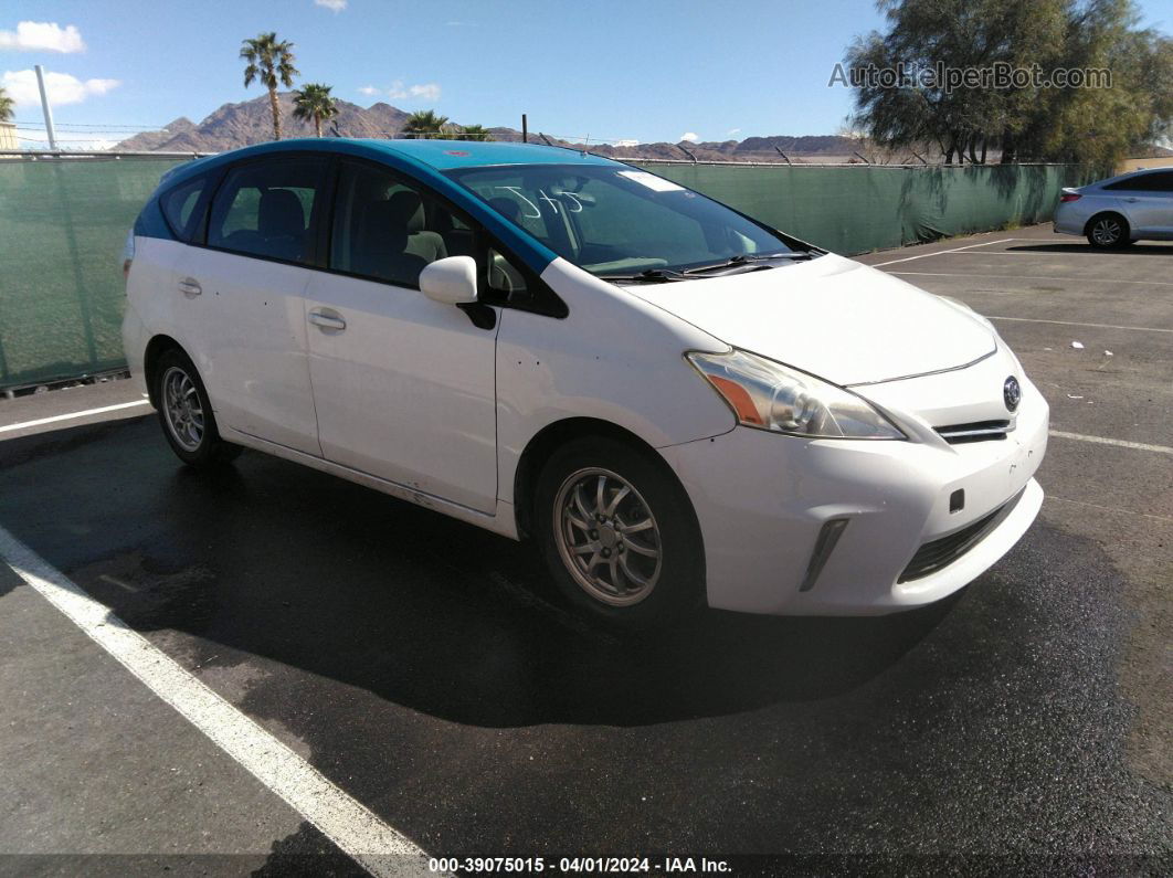 2012 Toyota Prius V Two White vin: JTDZN3EU5C3132924