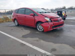 2012 Toyota Prius V Five Красный vin: JTDZN3EU5C3148590