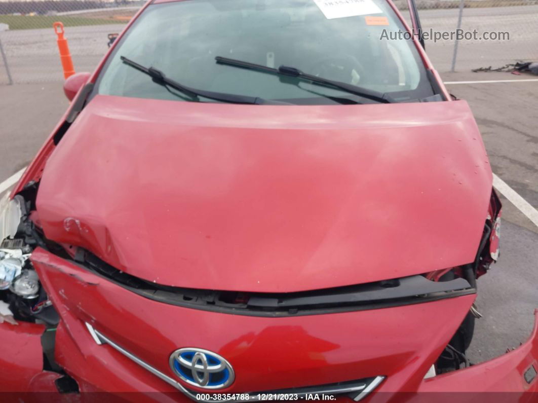 2012 Toyota Prius V Five Red vin: JTDZN3EU5C3148590