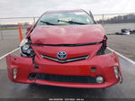 2012 Toyota Prius V Five Red vin: JTDZN3EU5C3148590