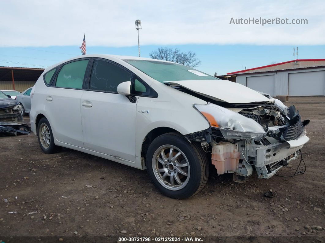 2012 Toyota Prius V Two Белый vin: JTDZN3EU5C3156527