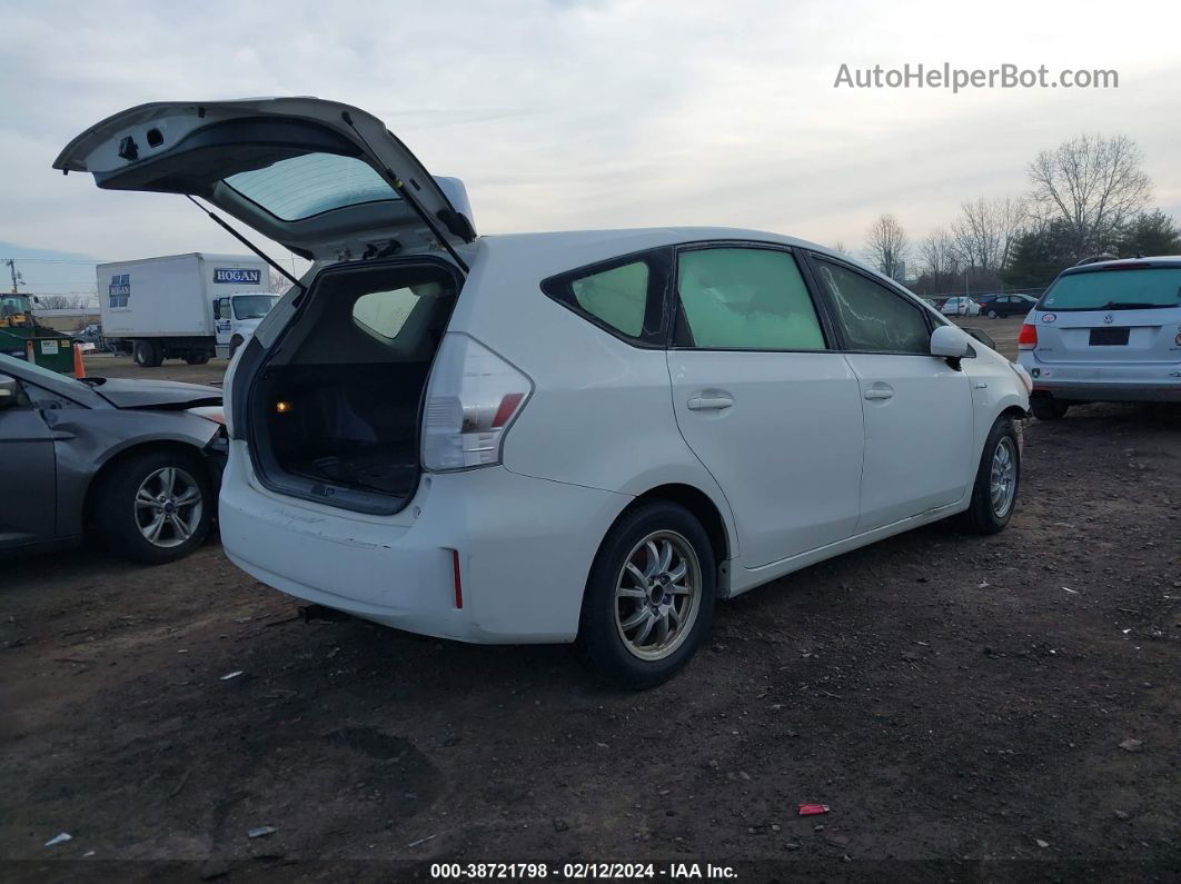 2012 Toyota Prius V Two White vin: JTDZN3EU5C3156527