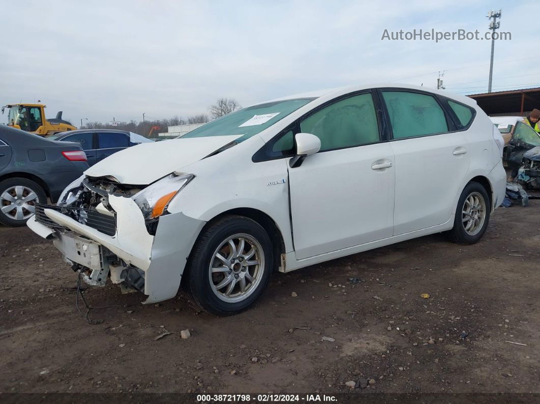 2012 Toyota Prius V Two White vin: JTDZN3EU5C3156527