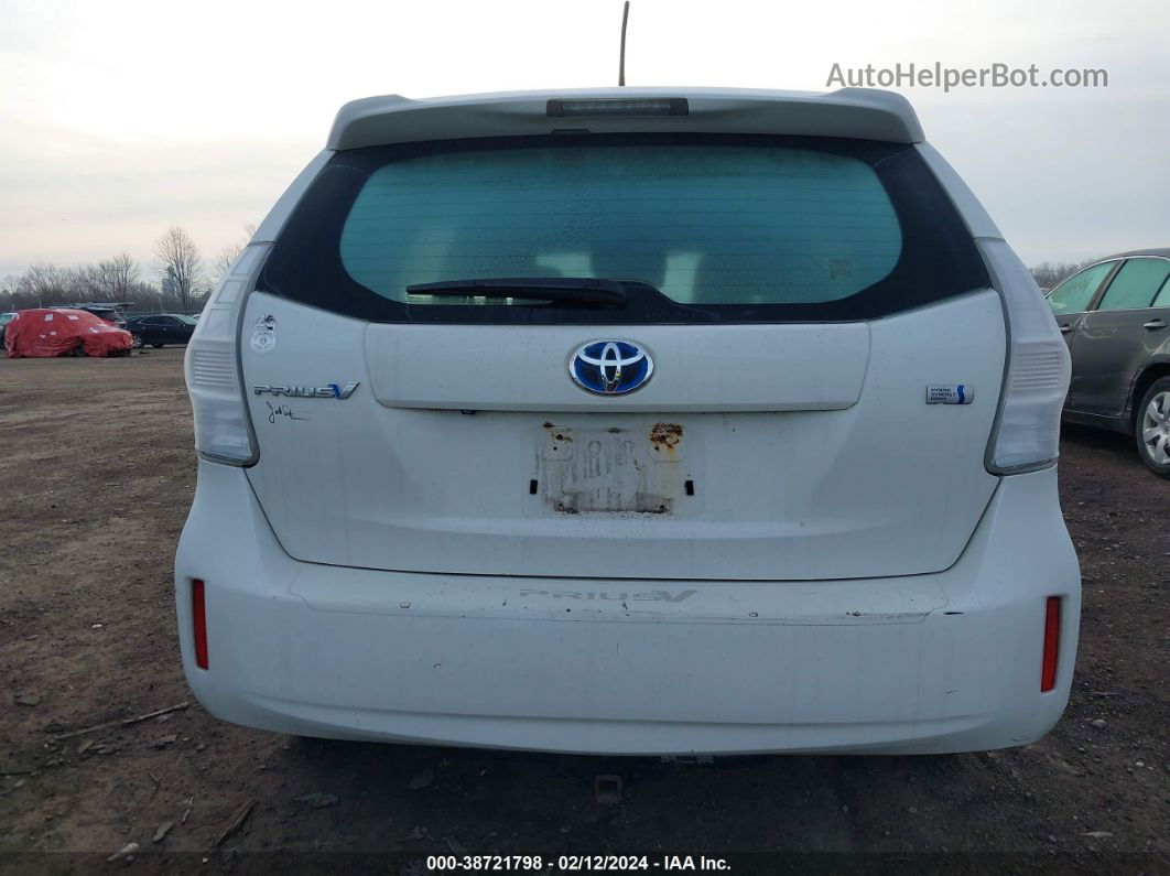 2012 Toyota Prius V Two White vin: JTDZN3EU5C3156527