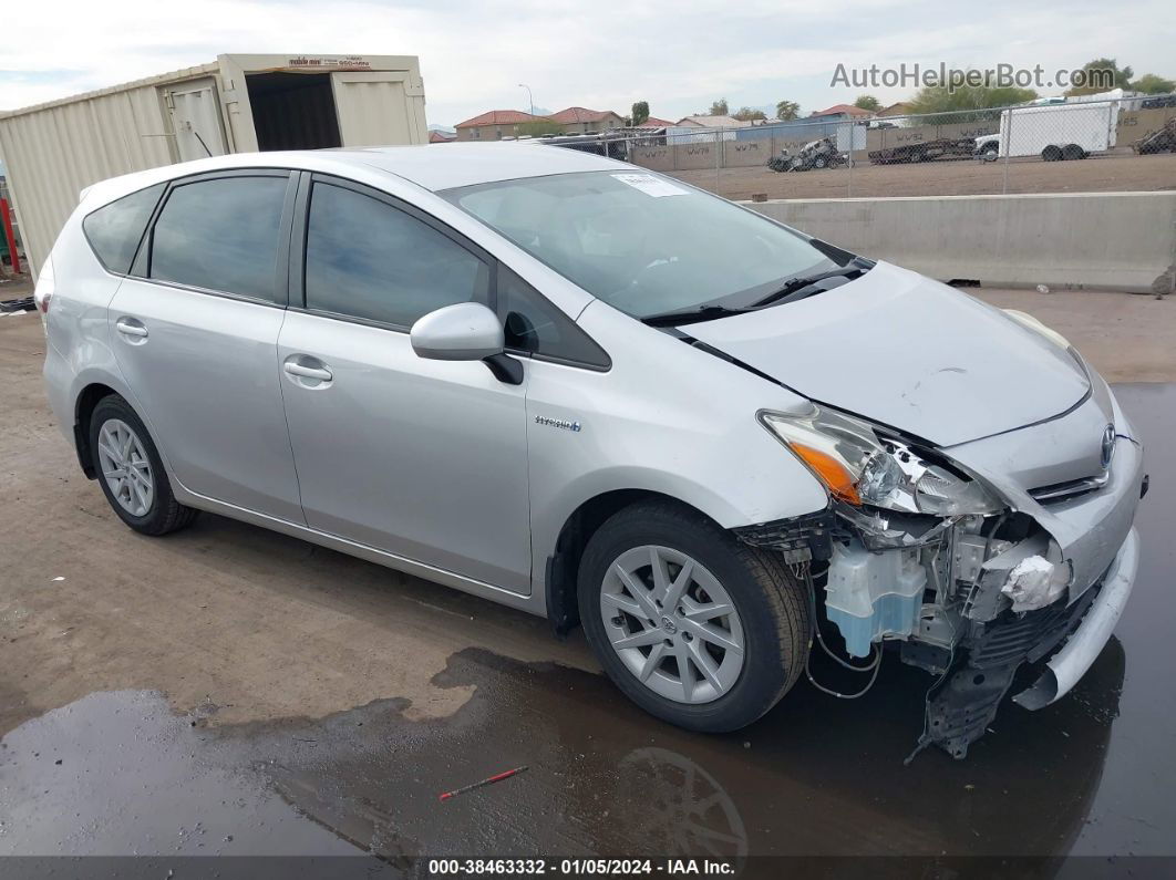 2012 Toyota Prius V Three Серебряный vin: JTDZN3EU5C3163350