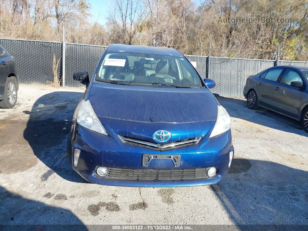 2012 Toyota Prius V Two/three/five Синий vin: JTDZN3EU5C3179290