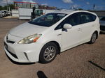 2013 Toyota Prius V  White vin: JTDZN3EU5D3200110