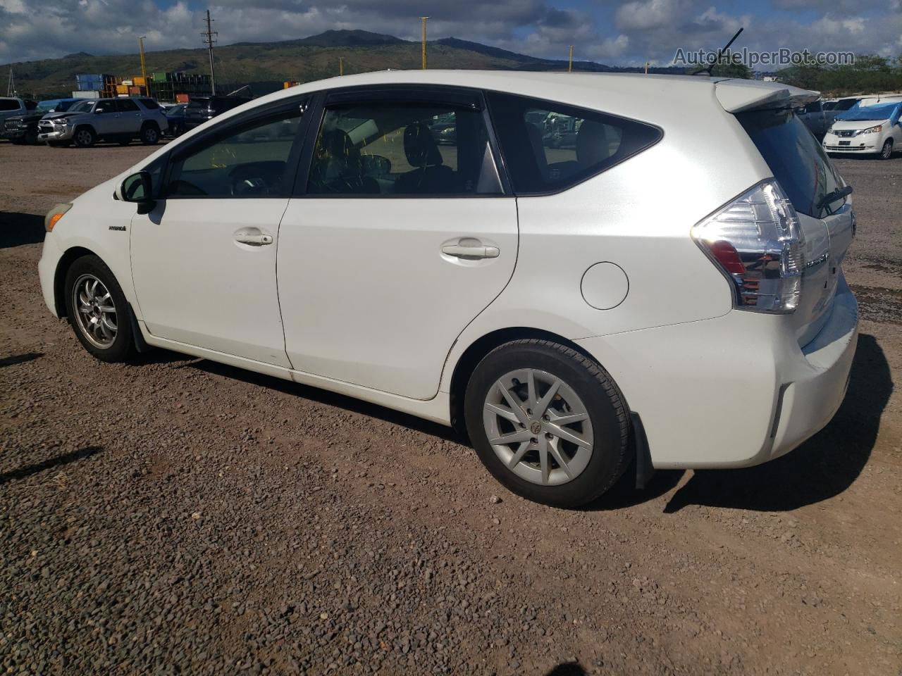 2013 Toyota Prius V  White vin: JTDZN3EU5D3200110