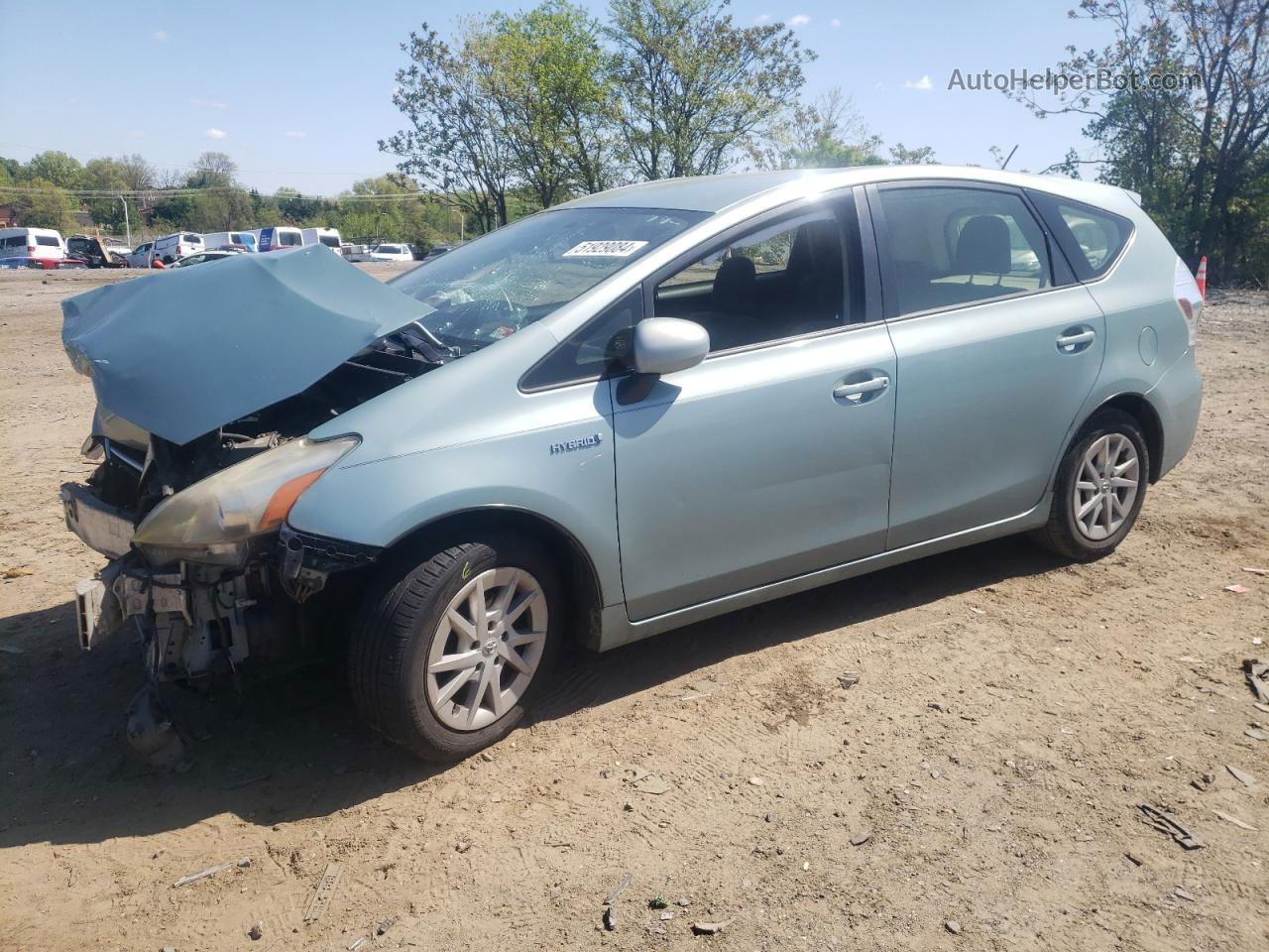 2013 Toyota Prius V  Turquoise vin: JTDZN3EU5D3231745