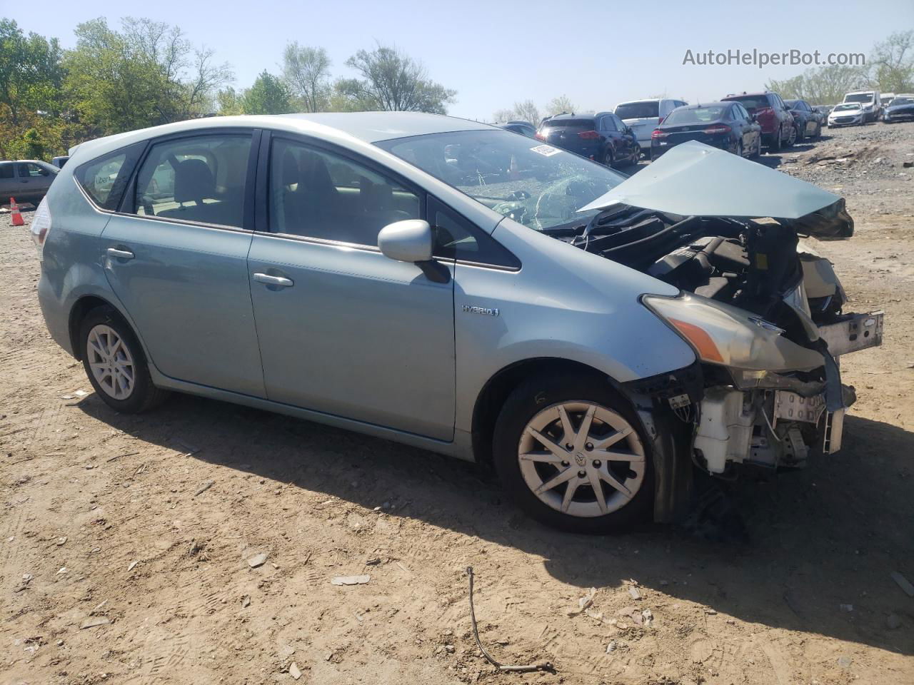 2013 Toyota Prius V  Turquoise vin: JTDZN3EU5D3231745