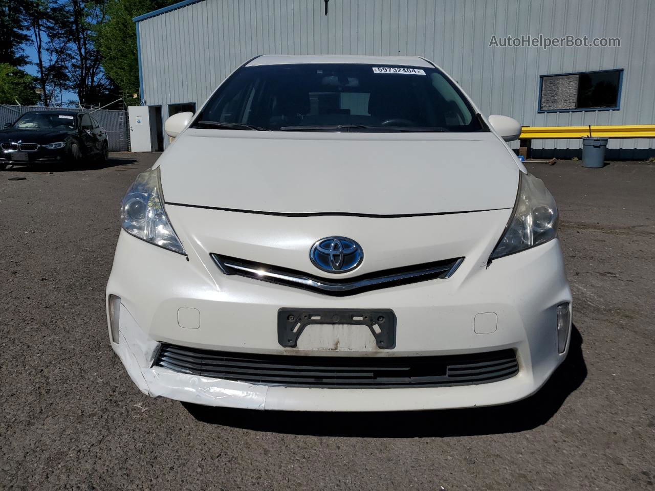 2014 Toyota Prius V  White vin: JTDZN3EU5EJ001832