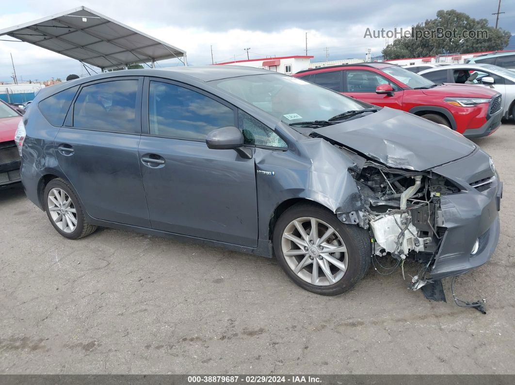 2012 Toyota Prius V Five Gray vin: JTDZN3EU6C3024473