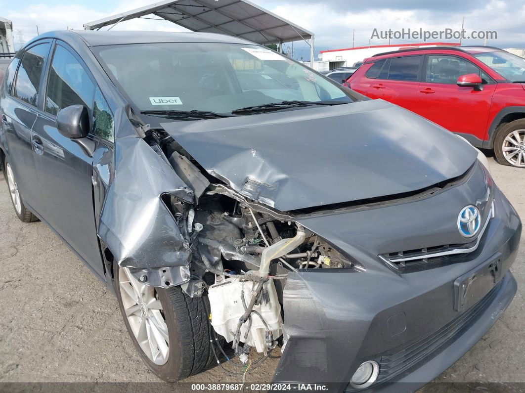 2012 Toyota Prius V Five Gray vin: JTDZN3EU6C3024473