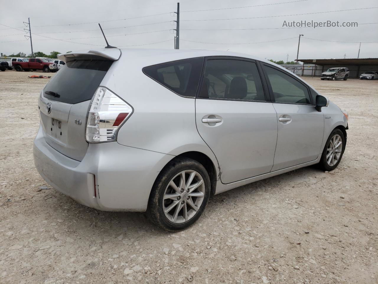 2012 Toyota Prius V  Silver vin: JTDZN3EU6C3055139