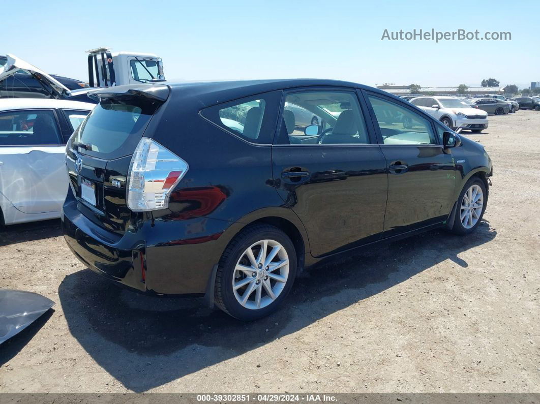 2012 Toyota Prius V Five Черный vin: JTDZN3EU6C3060115