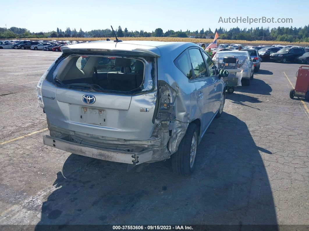 2012 Toyota Prius V Two/three/five Blue vin: JTDZN3EU6C3070496