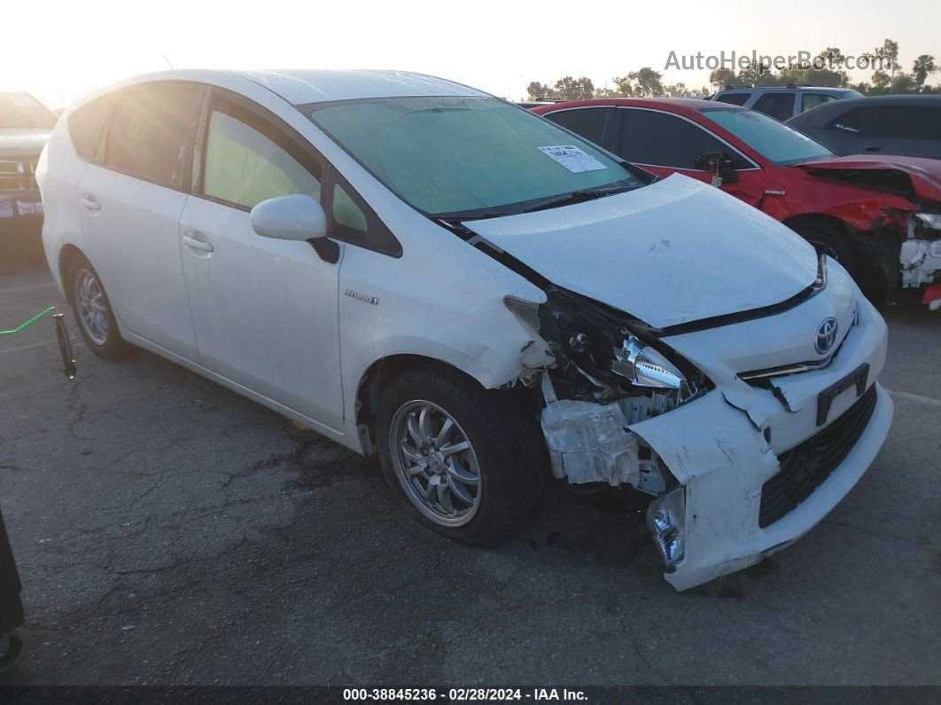 2012 Toyota Prius V Three White vin: JTDZN3EU6C3112875