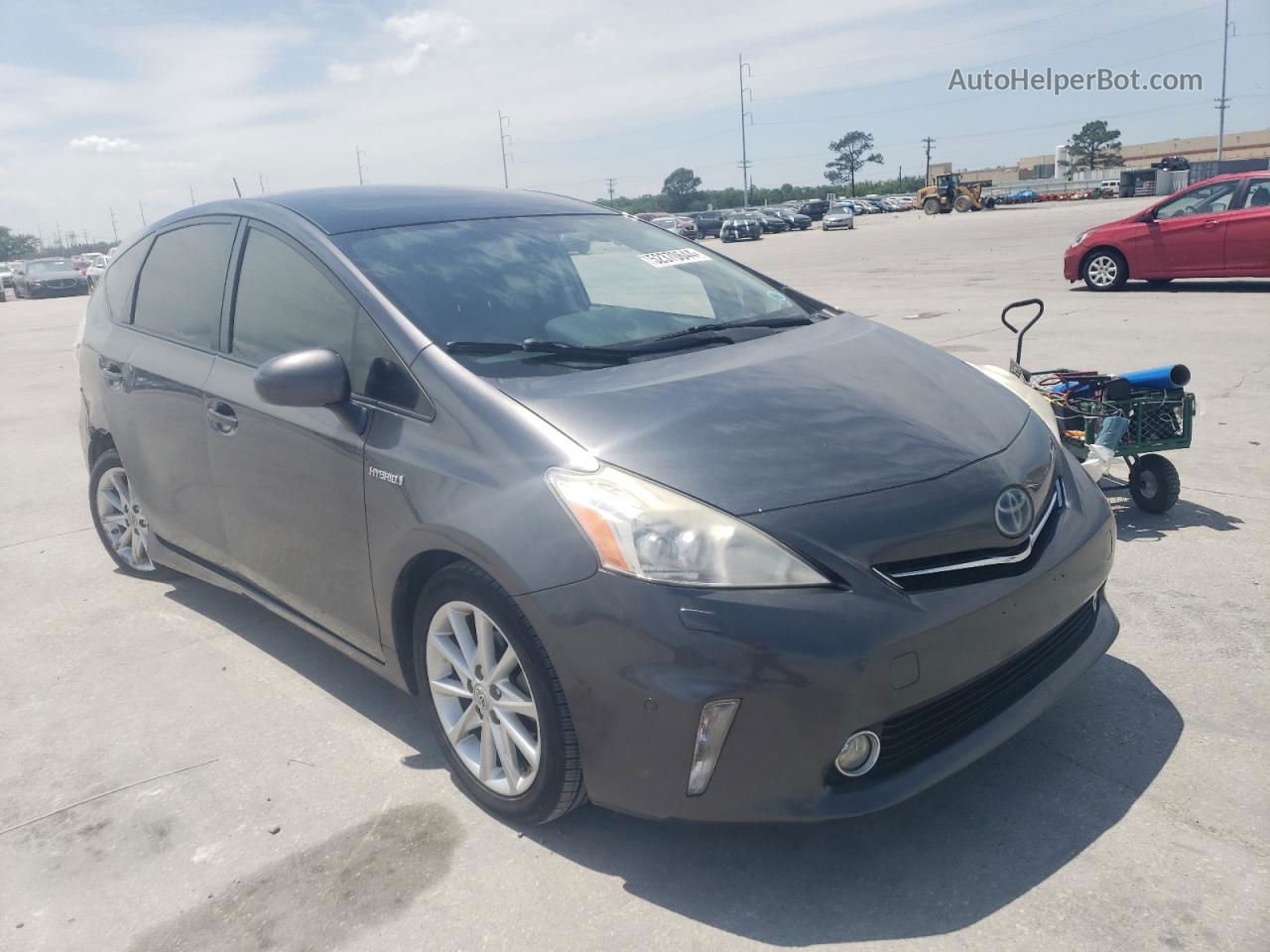 2012 Toyota Prius V  Gray vin: JTDZN3EU6C3122662