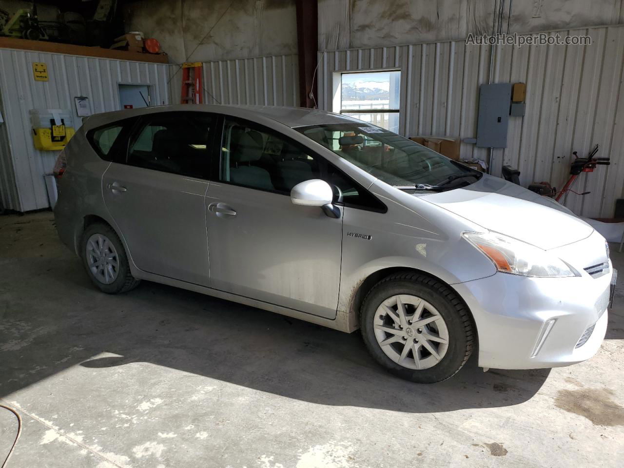 2012 Toyota Prius V  Silver vin: JTDZN3EU6C3126078