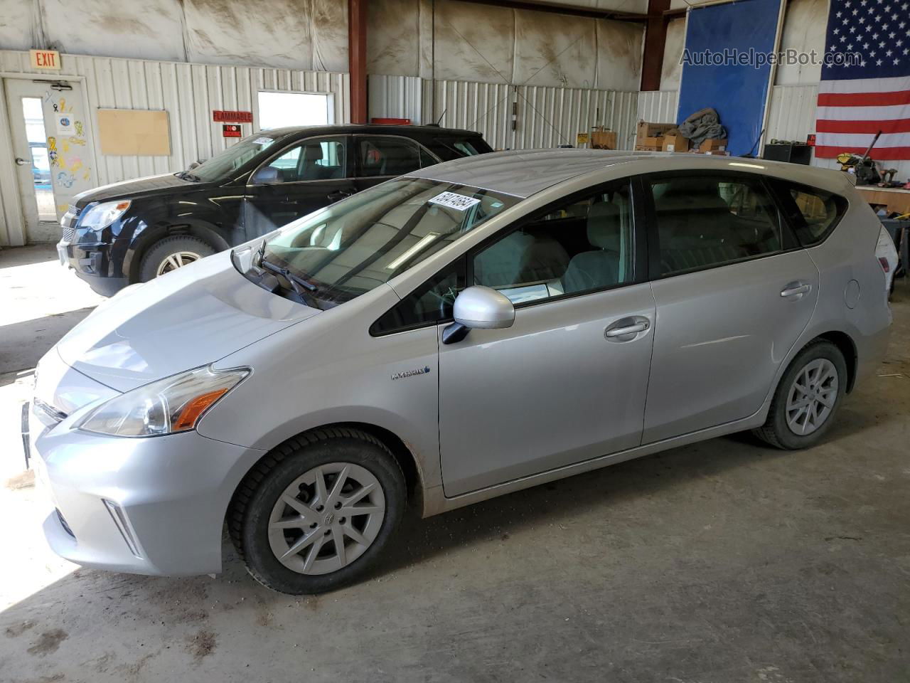 2012 Toyota Prius V  Silver vin: JTDZN3EU6C3126078