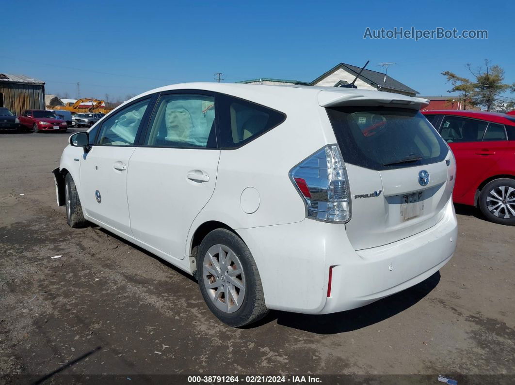 2012 Toyota Prius V Three White vin: JTDZN3EU6C3126601