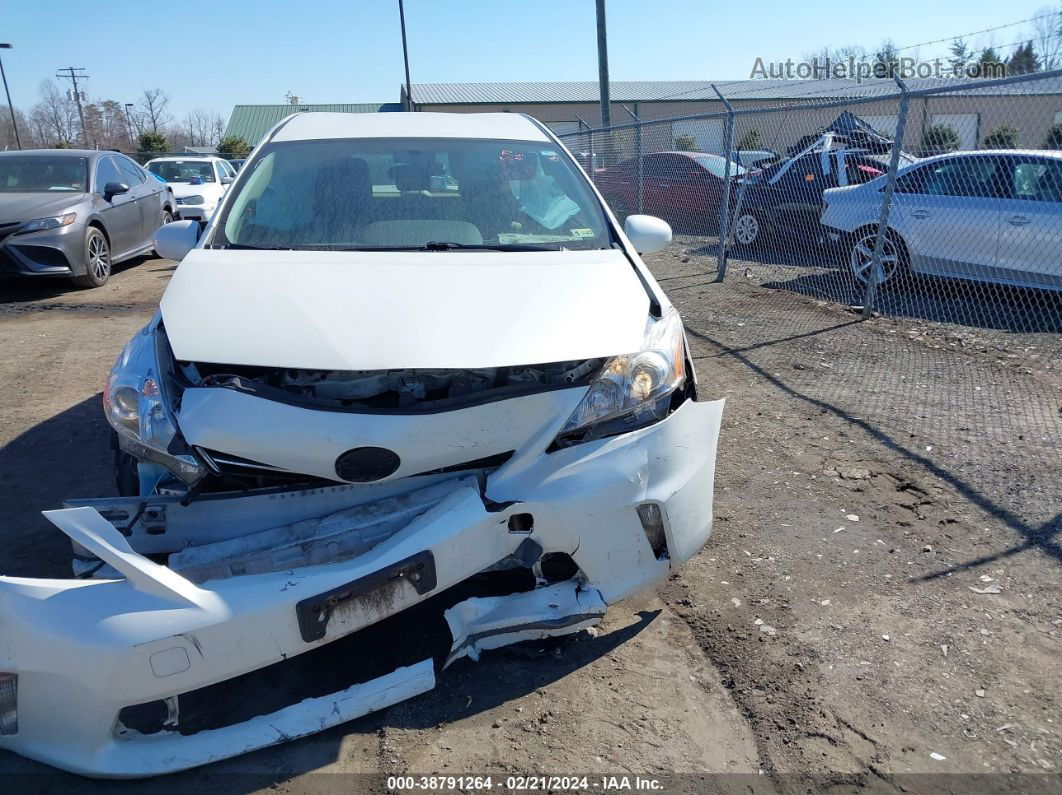 2012 Toyota Prius V Three White vin: JTDZN3EU6C3126601