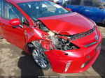 2012 Toyota Prius V Five Burgundy vin: JTDZN3EU6C3150588