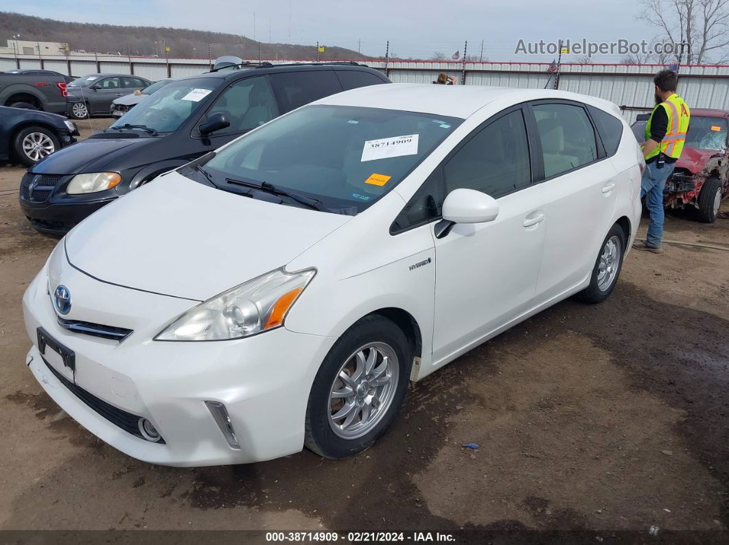 2012 Toyota Prius V Two Белый vin: JTDZN3EU6C3174230