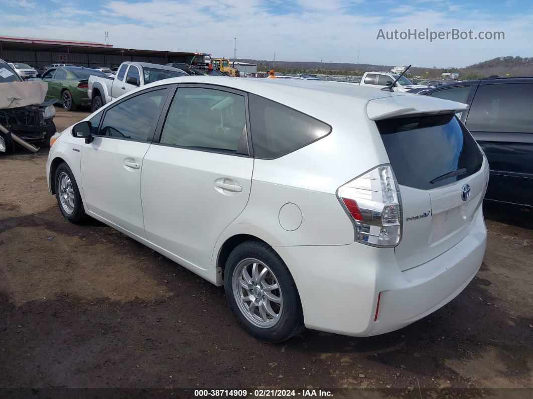 2012 Toyota Prius V Two White vin: JTDZN3EU6C3174230