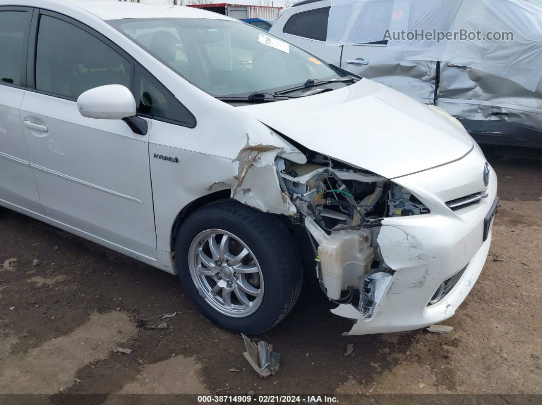 2012 Toyota Prius V Two White vin: JTDZN3EU6C3174230