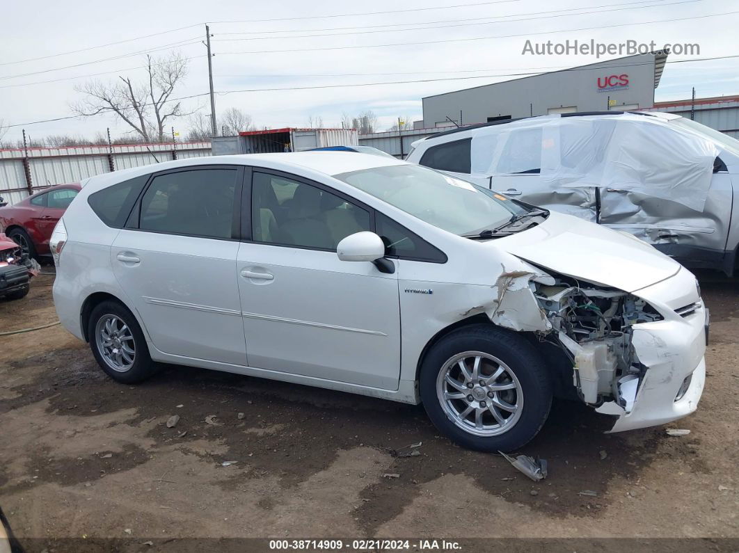 2012 Toyota Prius V Two White vin: JTDZN3EU6C3174230