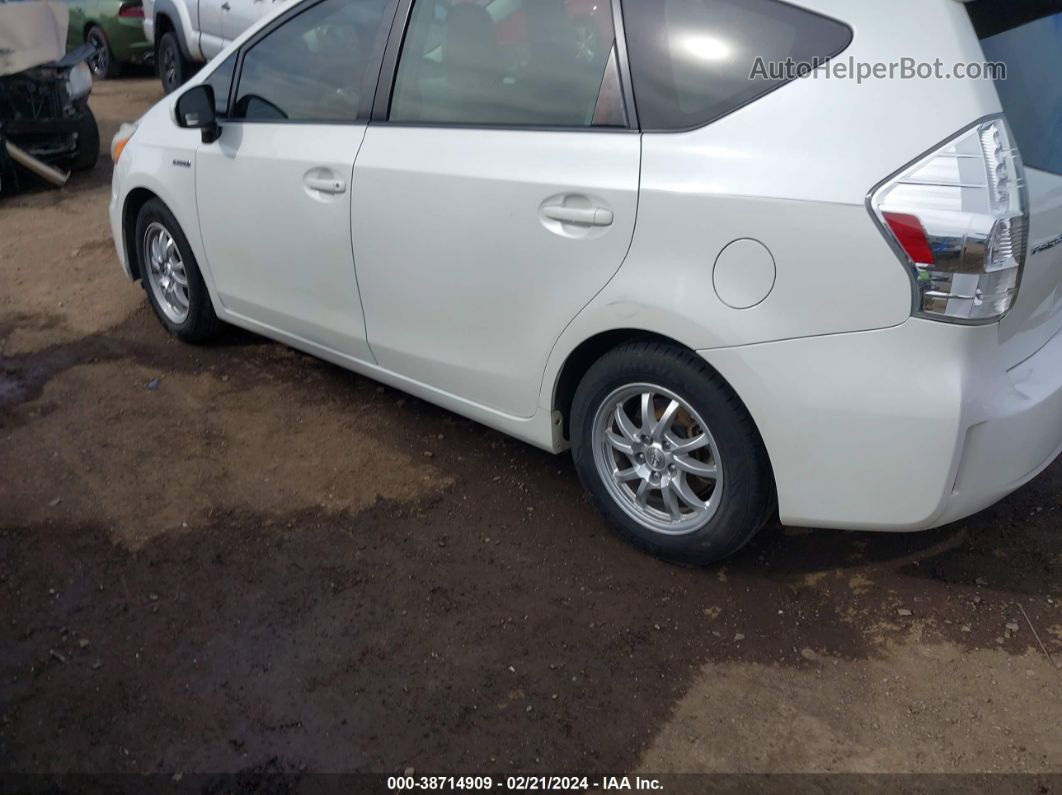 2012 Toyota Prius V Two White vin: JTDZN3EU6C3174230