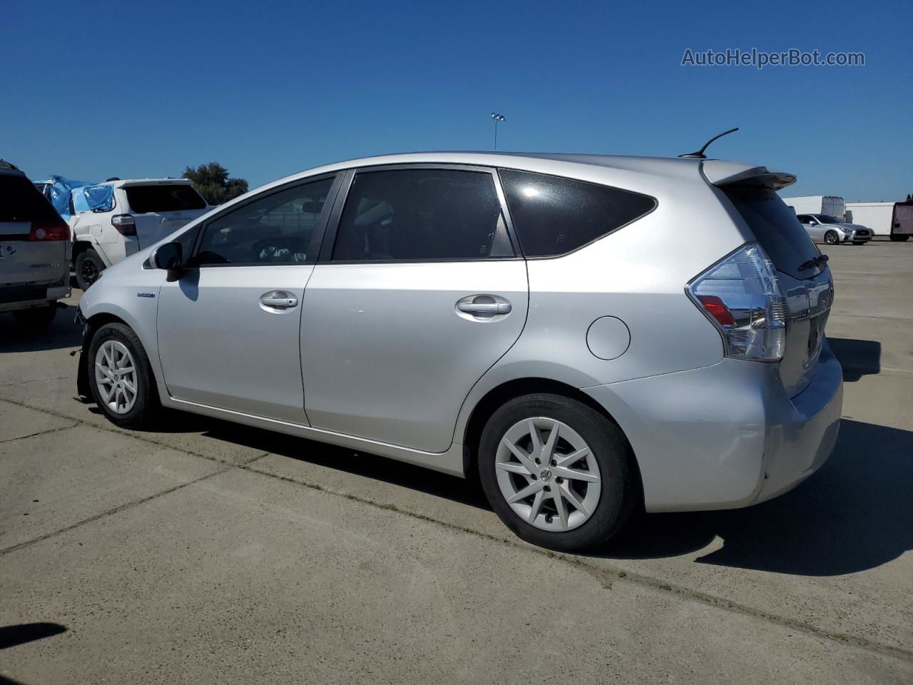 2012 Toyota Prius V  Silver vin: JTDZN3EU6C3174356