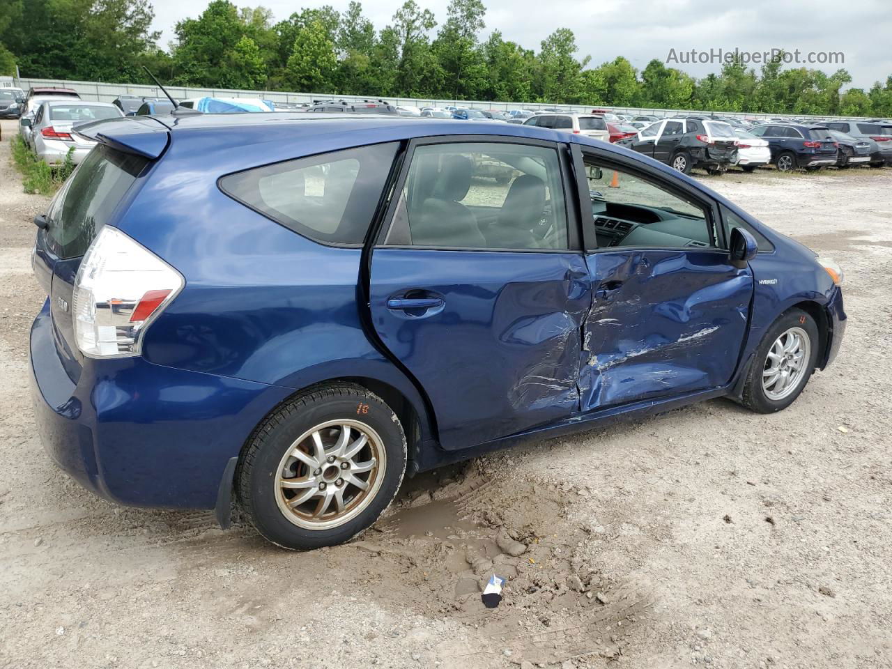 2012 Toyota Prius V  Синий vin: JTDZN3EU6C3177435