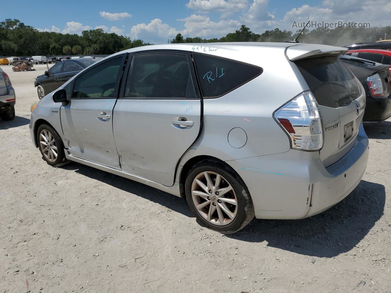 2012 Toyota Prius V  Silver vin: JTDZN3EU6C3179895