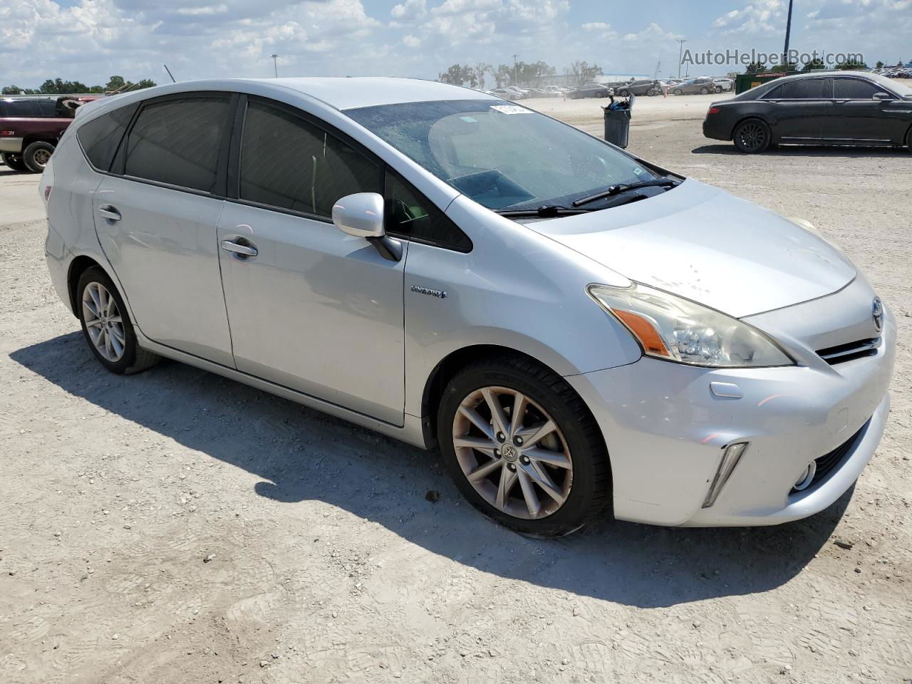 2012 Toyota Prius V  Silver vin: JTDZN3EU6C3179895