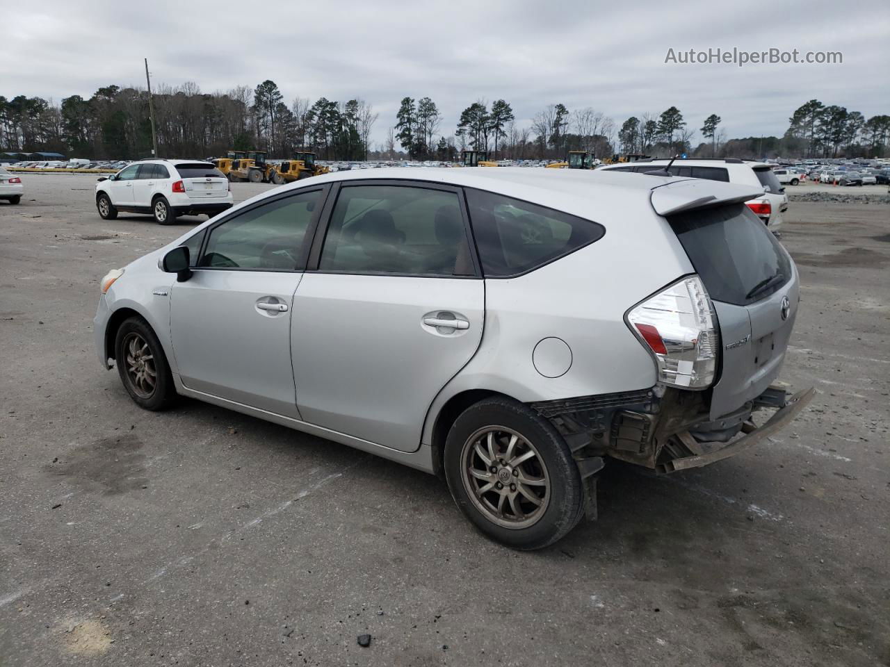 2014 Toyota Prius V  Silver vin: JTDZN3EU6E3295052