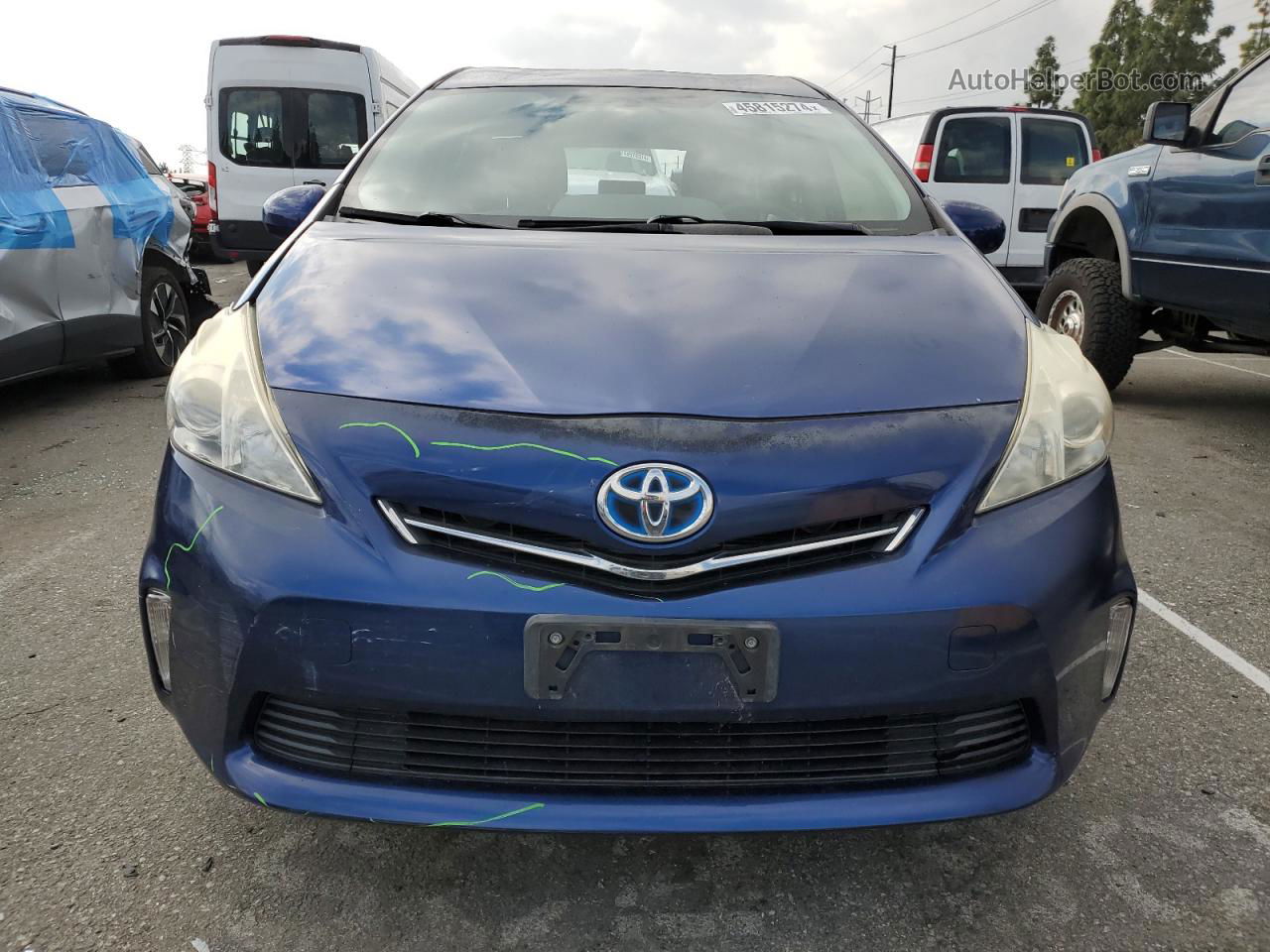 2014 Toyota Prius V  Blue vin: JTDZN3EU6E3302131