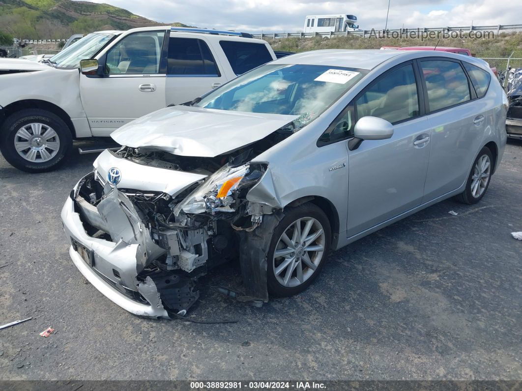 2012 Toyota Prius V Five Silver vin: JTDZN3EU7C3016706