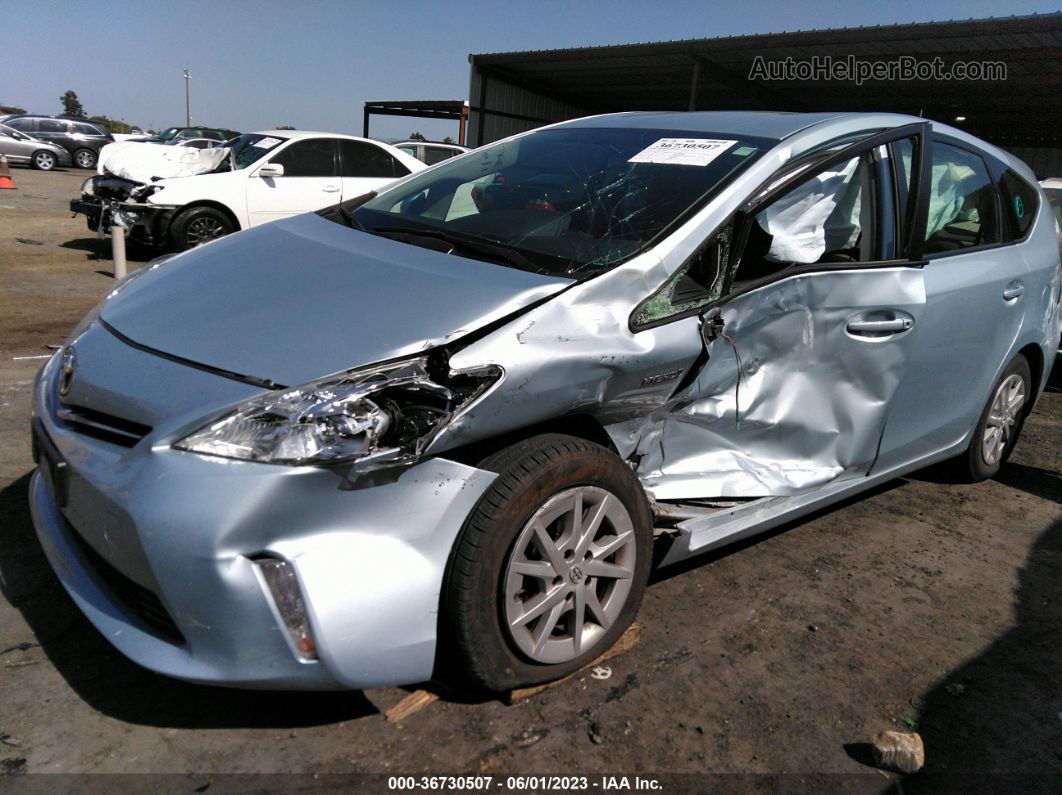 2012 Toyota Prius V Two/three/five Blue vin: JTDZN3EU7C3045252