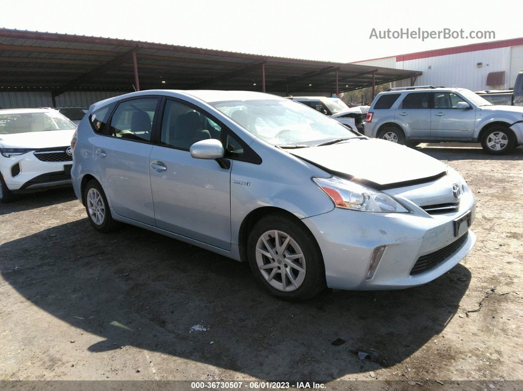 2012 Toyota Prius V Two/three/five Blue vin: JTDZN3EU7C3045252