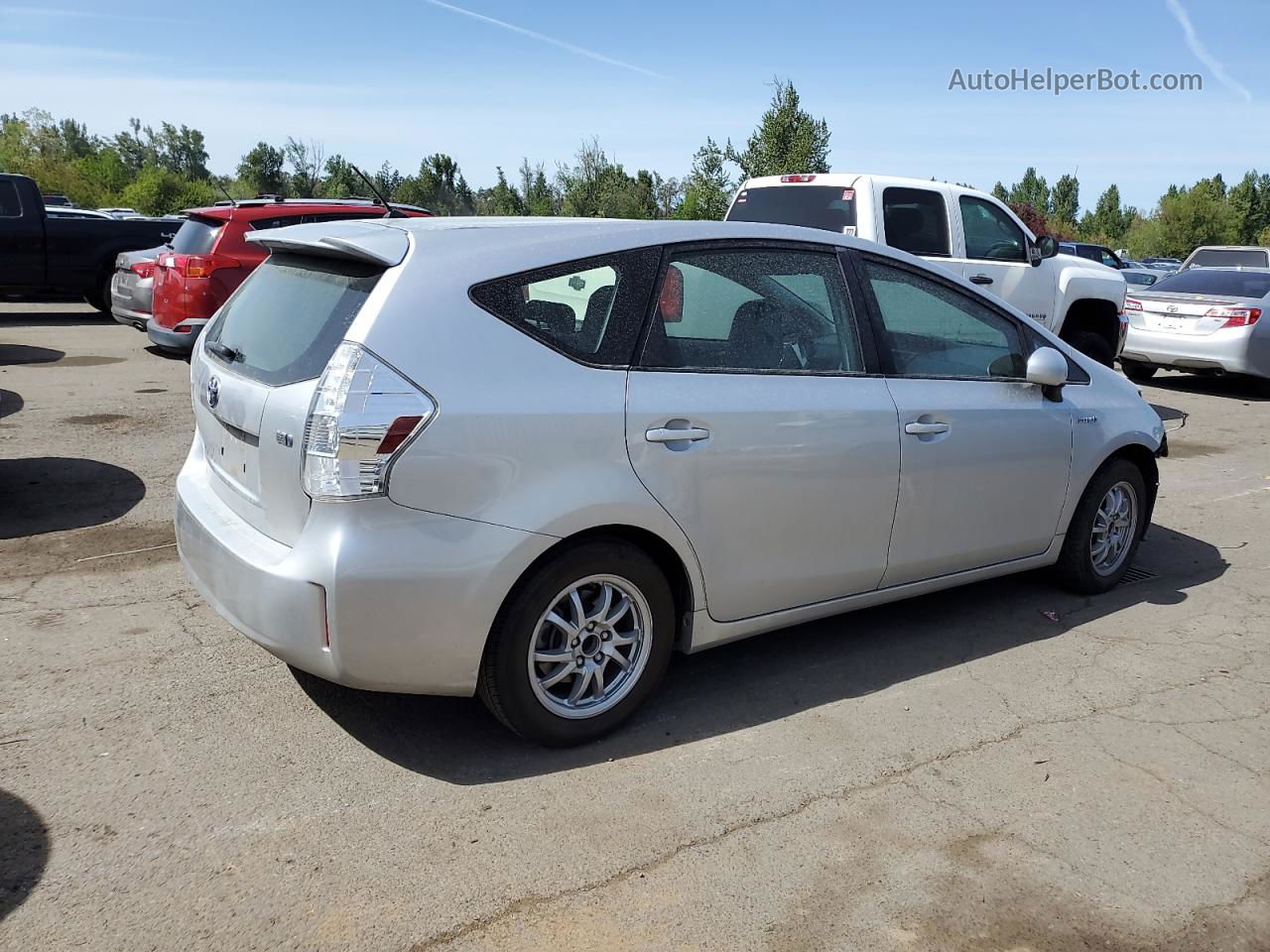 2012 Toyota Prius V  Silver vin: JTDZN3EU7C3050208