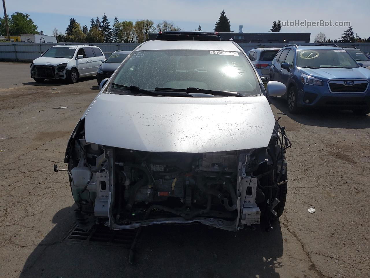 2012 Toyota Prius V  Silver vin: JTDZN3EU7C3050208