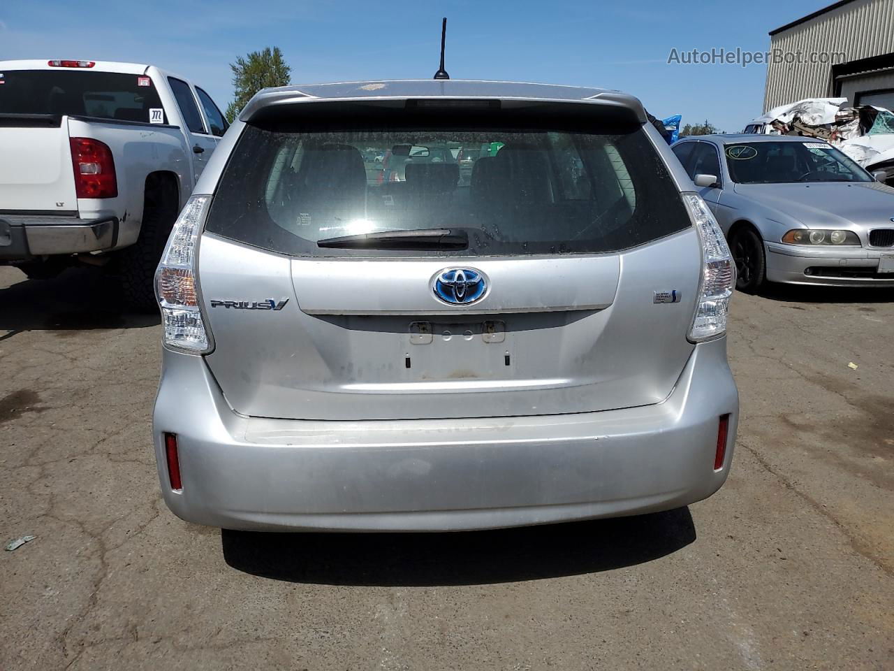 2012 Toyota Prius V  Silver vin: JTDZN3EU7C3050208