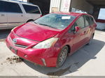 2012 Toyota Prius V Three Burgundy vin: JTDZN3EU7C3057286