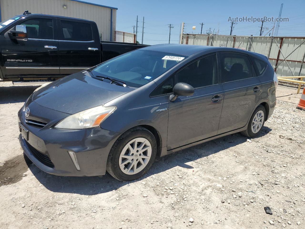 2012 Toyota Prius V  Gray vin: JTDZN3EU7C3098131