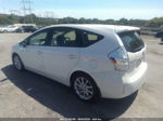 2012 Toyota Prius V Two/three/five White vin: JTDZN3EU7C3100461