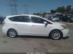 2012 Toyota Prius V Two/three/five White vin: JTDZN3EU7C3100461