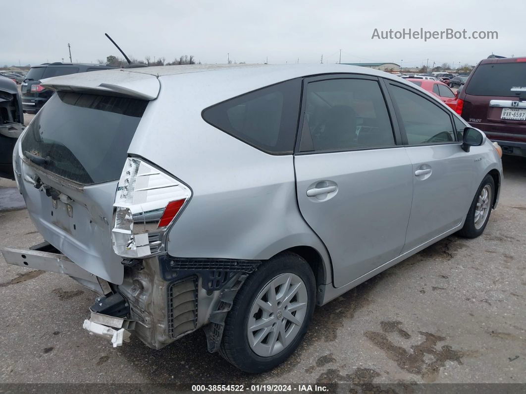 2012 Toyota Prius V Three Silver vin: JTDZN3EU7C3106230